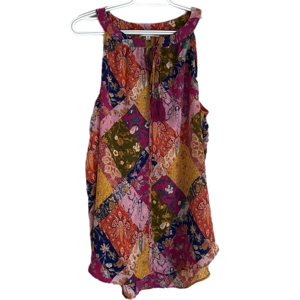 Rose & Olive Sleeveless Blouse